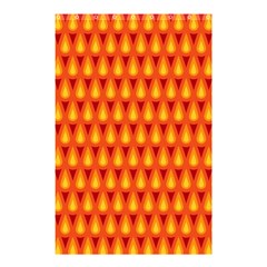 Simple Minimal Flame Background Shower Curtain 48  X 72  (small)  by Nexatart