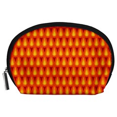 Simple Minimal Flame Background Accessory Pouches (large)  by Nexatart