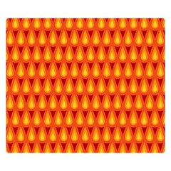 Simple Minimal Flame Background Double Sided Flano Blanket (small) 