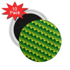 Dragon Scale Scales Pattern 2 25  Magnets (10 Pack) 