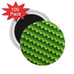 Dragon Scale Scales Pattern 2 25  Magnets (100 Pack)  by Nexatart