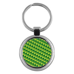 Dragon Scale Scales Pattern Key Chains (round)  by Nexatart