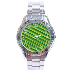 Dragon Scale Scales Pattern Stainless Steel Analogue Watch by Nexatart