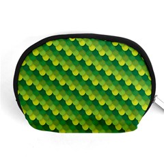 Dragon Scale Scales Pattern Accessory Pouches (medium)  by Nexatart