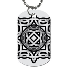 Celtic Draw Drawing Hand Draw Dog Tag (two Sides) by Nexatart