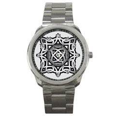 Celtic Draw Drawing Hand Draw Sport Metal Watch by Nexatart