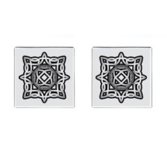 Celtic Draw Drawing Hand Draw Cufflinks (square) by Nexatart