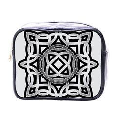 Celtic Draw Drawing Hand Draw Mini Toiletries Bags by Nexatart