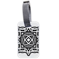 Celtic Draw Drawing Hand Draw Luggage Tags (two Sides) by Nexatart