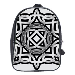 Celtic Draw Drawing Hand Draw School Bags (xl)  by Nexatart