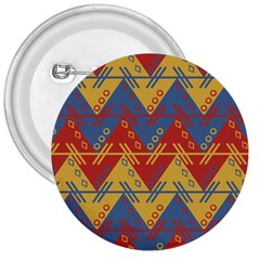 Aztec Traditional Ethnic Pattern 3  Buttons by Nexatart