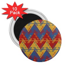 Aztec Traditional Ethnic Pattern 2 25  Magnets (10 Pack) 