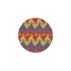 Aztec Traditional Ethnic Pattern Golf Ball Marker by Nexatart