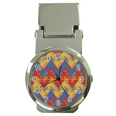 Aztec Traditional Ethnic Pattern Money Clip Watches by Nexatart