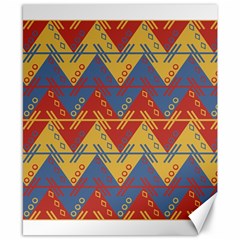 Aztec Traditional Ethnic Pattern Canvas 8  X 10  by Nexatart