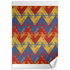 Aztec Traditional Ethnic Pattern Canvas 12  X 18   by Nexatart