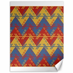 Aztec Traditional Ethnic Pattern Canvas 36  X 48   by Nexatart