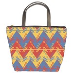 Aztec traditional ethnic pattern Bucket Bags Front