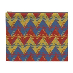 Aztec Traditional Ethnic Pattern Cosmetic Bag (xl) by Nexatart