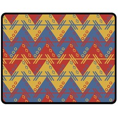 Aztec Traditional Ethnic Pattern Fleece Blanket (medium)  by Nexatart