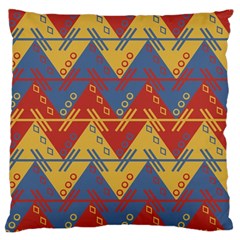 Aztec Traditional Ethnic Pattern Large Cushion Case (two Sides) by Nexatart