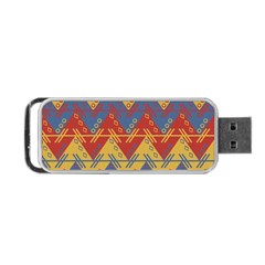 Aztec Traditional Ethnic Pattern Portable Usb Flash (two Sides) by Nexatart