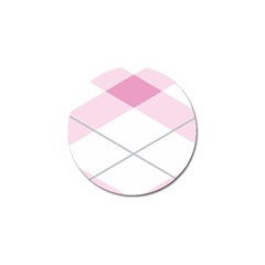 Tablecloth Stripes Diamonds Pink Golf Ball Marker by Nexatart