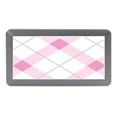 Tablecloth Stripes Diamonds Pink Memory Card Reader (mini) by Nexatart