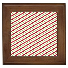 Stripes Striped Design Pattern Framed Tiles