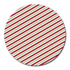 Stripes Striped Design Pattern Round Mousepads