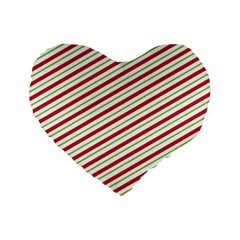 Stripes Striped Design Pattern Standard 16  Premium Heart Shape Cushions