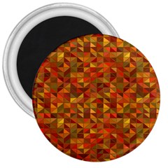 Gold Mosaic Background Pattern 3  Magnets by Nexatart