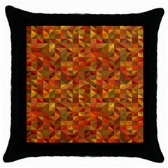 Gold Mosaic Background Pattern Throw Pillow Case (black) by Nexatart