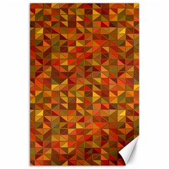 Gold Mosaic Background Pattern Canvas 24  X 36  by Nexatart