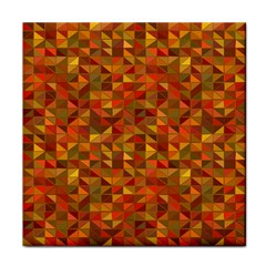 Gold Mosaic Background Pattern Face Towel by Nexatart