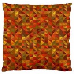 Gold Mosaic Background Pattern Large Cushion Case (two Sides) by Nexatart