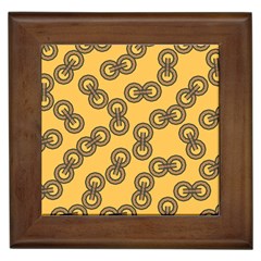 Abstract Shapes Links Design Framed Tiles by Nexatart