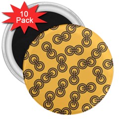 Abstract Shapes Links Design 3  Magnets (10 Pack) 