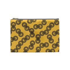 Abstract Shapes Links Design Cosmetic Bag (medium)  by Nexatart