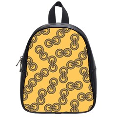 Abstract Shapes Links Design School Bags (small)  by Nexatart