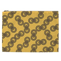 Abstract Shapes Links Design Cosmetic Bag (xxl)  by Nexatart