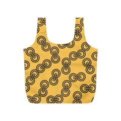 Abstract Shapes Links Design Full Print Recycle Bags (s)  by Nexatart