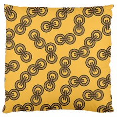 Abstract Shapes Links Design Standard Flano Cushion Case (one Side) by Nexatart