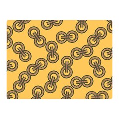 Abstract Shapes Links Design Double Sided Flano Blanket (mini)  by Nexatart