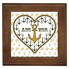 Anchor Heart Framed Tiles by Nexatart