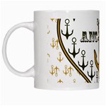 Anchor Heart White Mugs Left