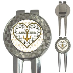 Anchor Heart 3-in-1 Golf Divots by Nexatart