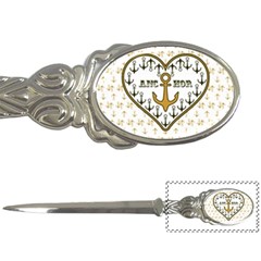 Anchor Heart Letter Openers by Nexatart