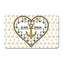 Anchor Heart Magnet (rectangular) by Nexatart