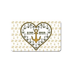 Anchor Heart Magnet (name Card) by Nexatart